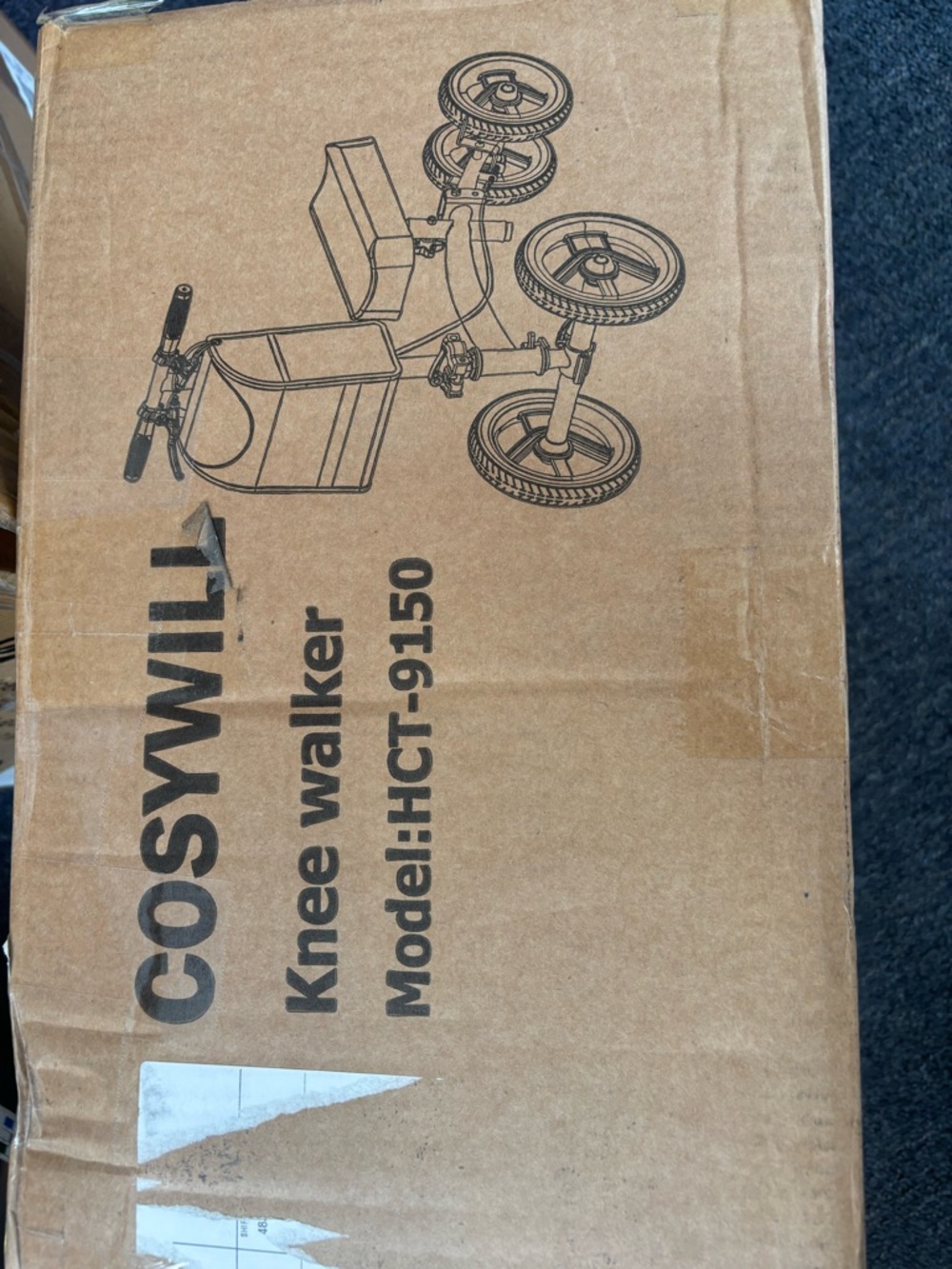 Brown Knee Walker - Stable Mobility Support